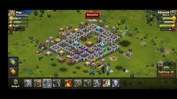 Throne Rush: Attack0059 | Right Strategy and Deployment leads to WIN