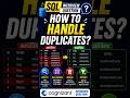 handle duplicate values #interview #interviewtips #sql #python #azure #clouds #cloud #sqlserver