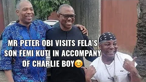 Peter Obi Meets with Femi Kuti and Charly Boy