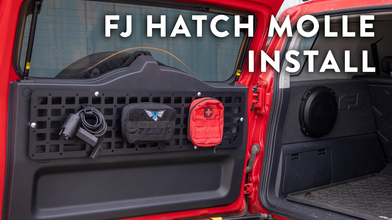 FJ Cruiser Rear Hatch MOLLE Panel Install YouTube