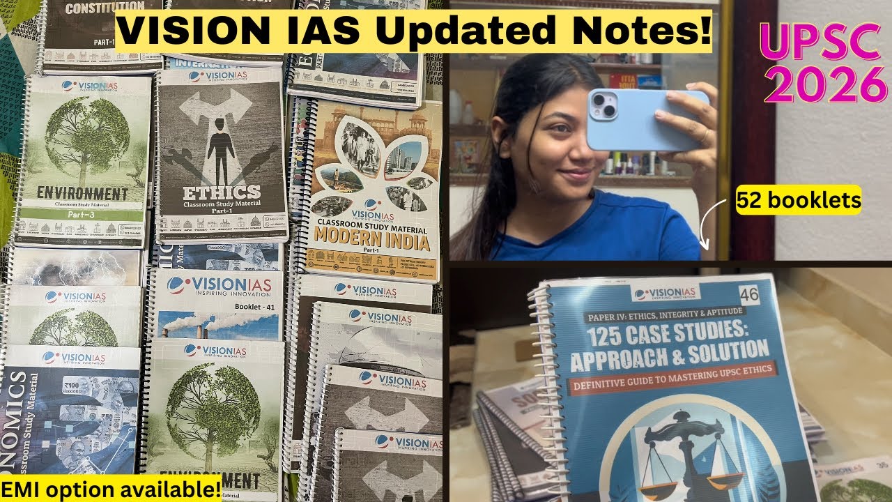 Vision IAS Notes Review 📚 | Self Study | 2026-27 🔥 | 52 Booklets  