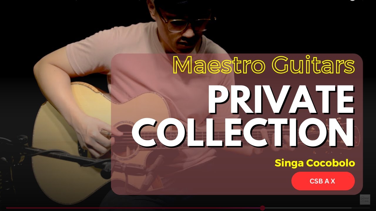 Maestro Guitars Private Collection Singa CO CSB AX (Cocobolo 