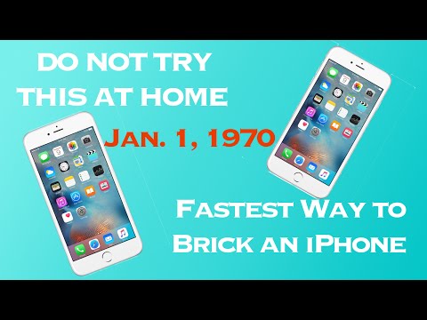 Jan. 1, 1970 iPhone Bug | BRICKS YOUR IPHONE | DO NOT TRY