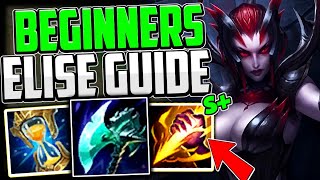 How to Play Elise Jungle & CARRY for BEGINNERS + Best Build/Runes | Season 13 League of Legends