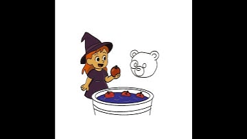 🎃Halloween Procreate time lapse Trick or Treat CMC 👻