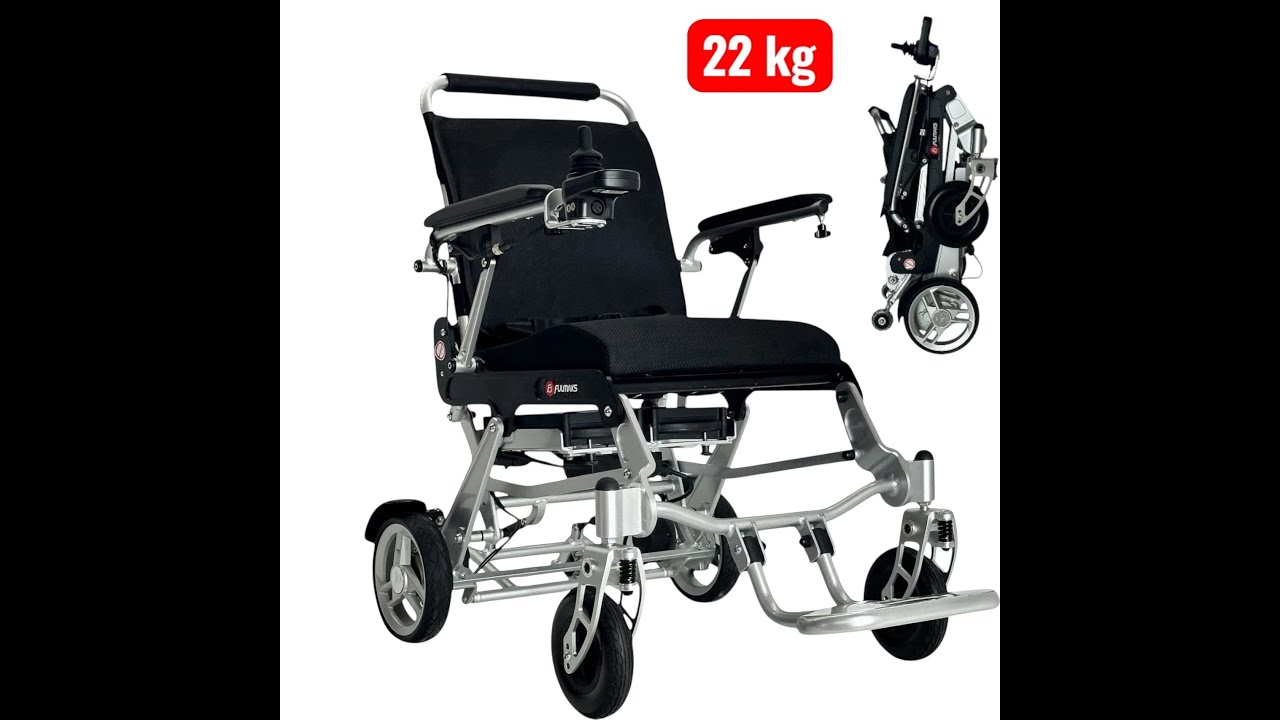 Fulmaks 8000 Hafif katlanabilen 22 kg seyehat için tasarlanmış lityum akülü tekerlekli sandalye