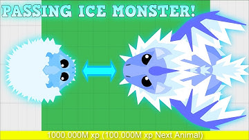 MOPE.IO PASSING ICE MONSTER!? NEW ICE DRAGON IN MOPE.IO! Mope.io Hack/Glitch [Mopeio]
