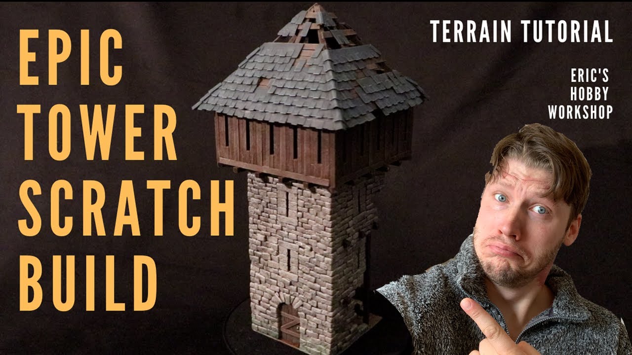 EPIC Ruined Watchtower Built from SCRATCH! Realistic Terrain
