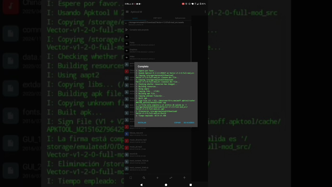 Como instalar vector custom level en Android 