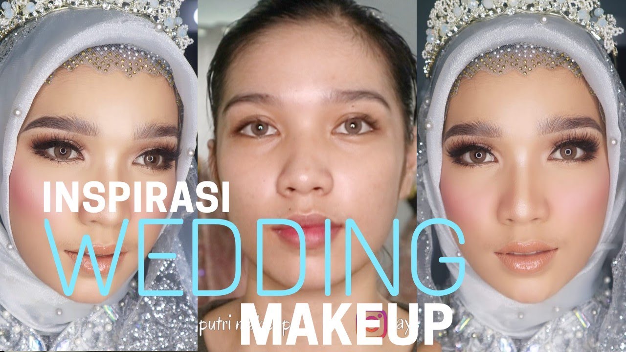 Weding Makeup || inspirasi rias pengantin hijab simpel ...