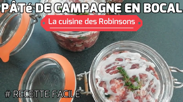 Conserve maison de pâté de campagne en bocal le parfait