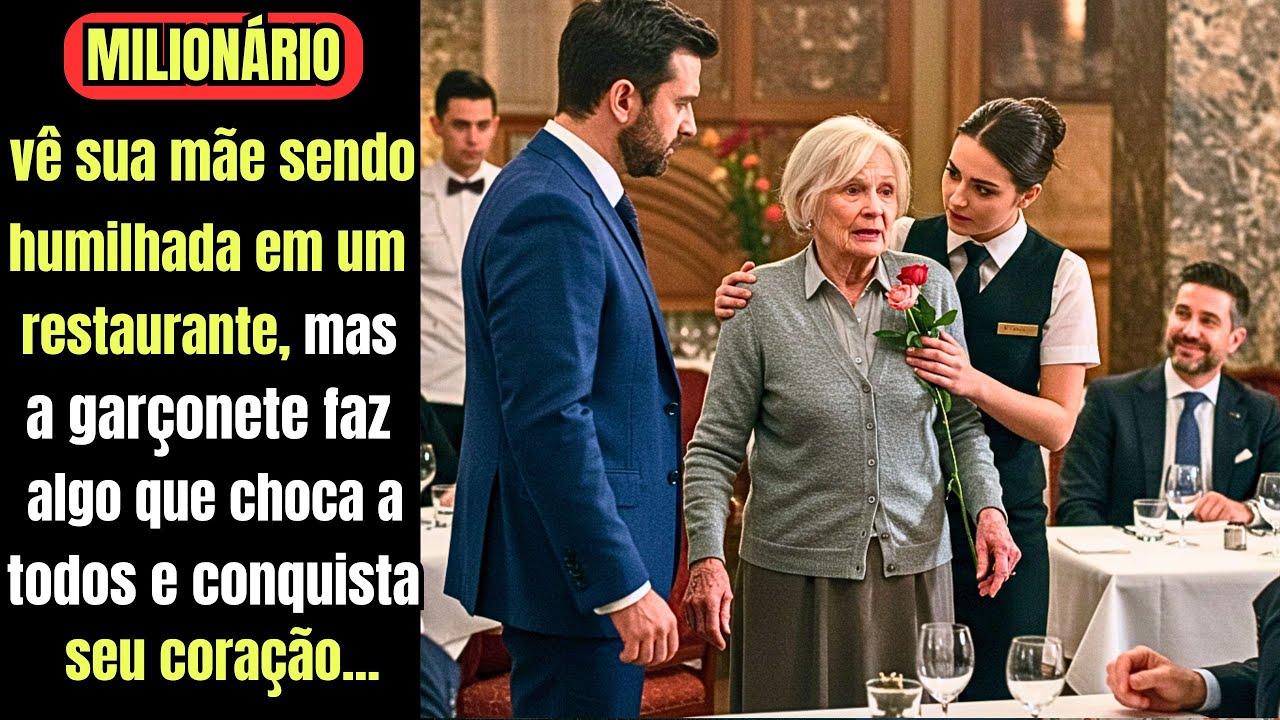 Milionário vê sua mãe sendo humilhada em um restaurante, mas a garçonete faz algo que choca a todos