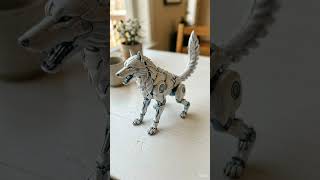 Arctic Wolf Transformer Toy ❄️🐺⚙️ #FYP #Viral #AIArt #TransformationVideo