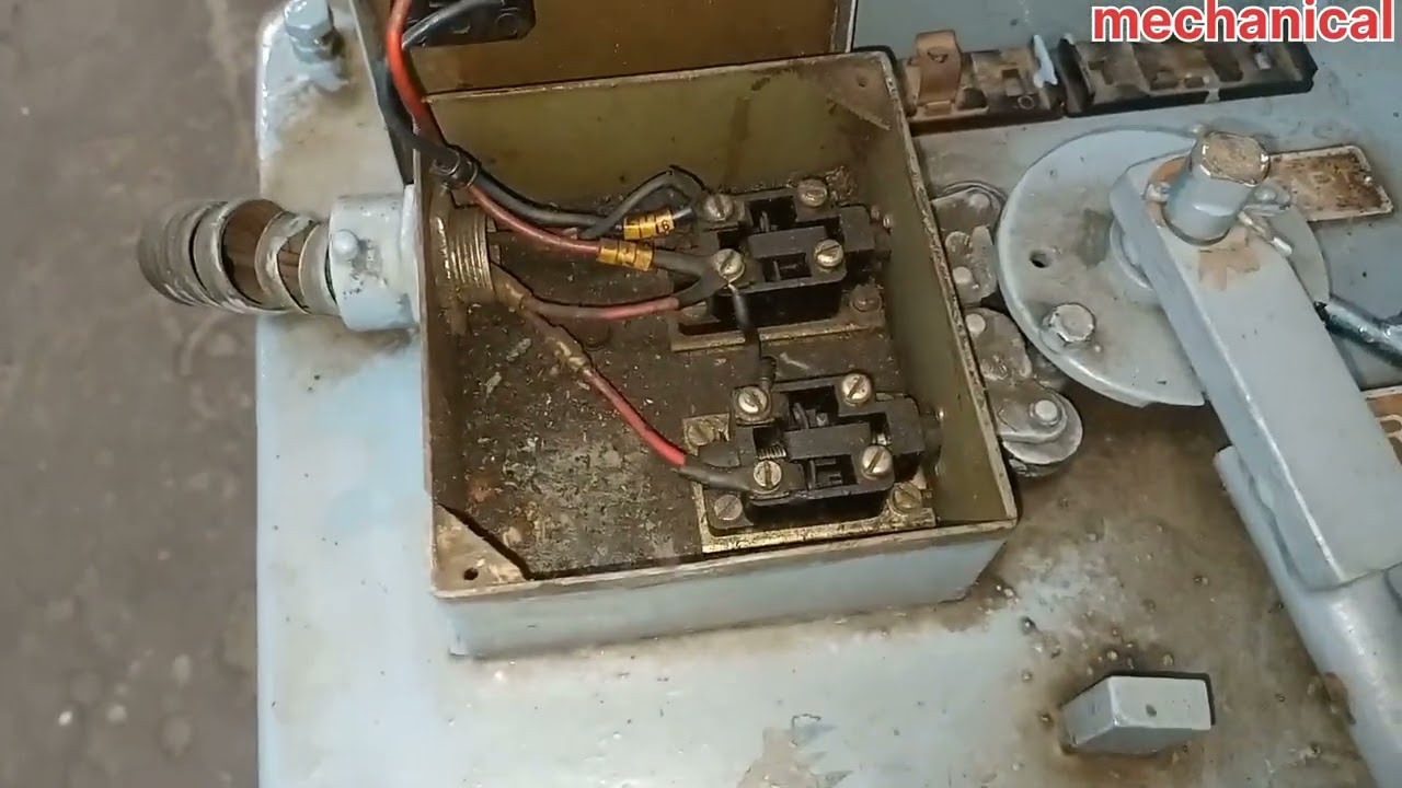 slip ring motor starter and Gera Box star delta 1440 rpm 100 ampere how to repair motor