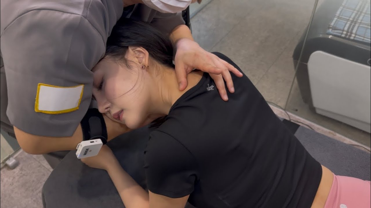 (뼈소리ASMR)레이싱 모델 윤진 4K무편집 Full영상/Chiropractic Full Body Cracking&Adjustment ASMR-JK메디컬교정센터