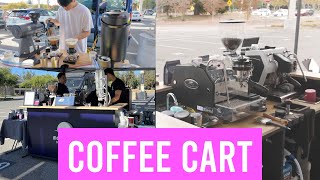 BEST COFFEE CART SETUP | ft. La Marzocco GS3 Sanremo YOU and more! Moonwake Coffee Roasters