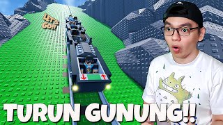 AMAZING!! Descend the HIGHEST Mountain Using a Super Fast Train 🌋🚂🗿 | Cart Ride Down a Mountain I...