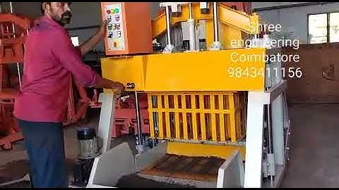 Hollow Block Making Machine Double Vibrator 860mm model Heavy Duty Type