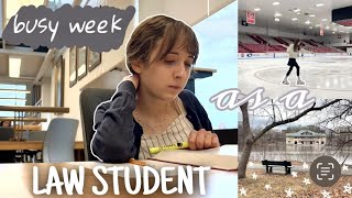 week in my life as a law student in boston || productive study vlog