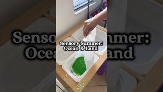 Ocean and land sensory table idea #parenthack #sensoryplayideas #sensoryactivity #girlmom
