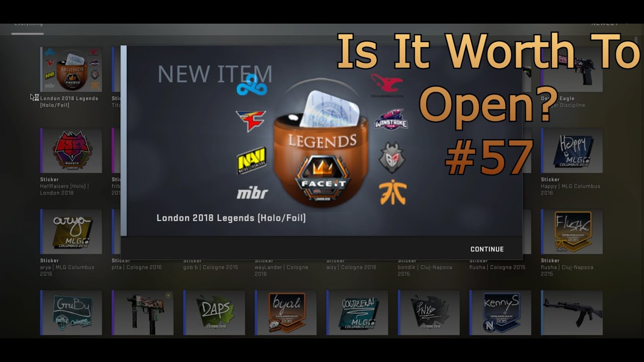 Opening Capsule #57 (London 2018 Legends (Holo/Foil) (CS:GO)
