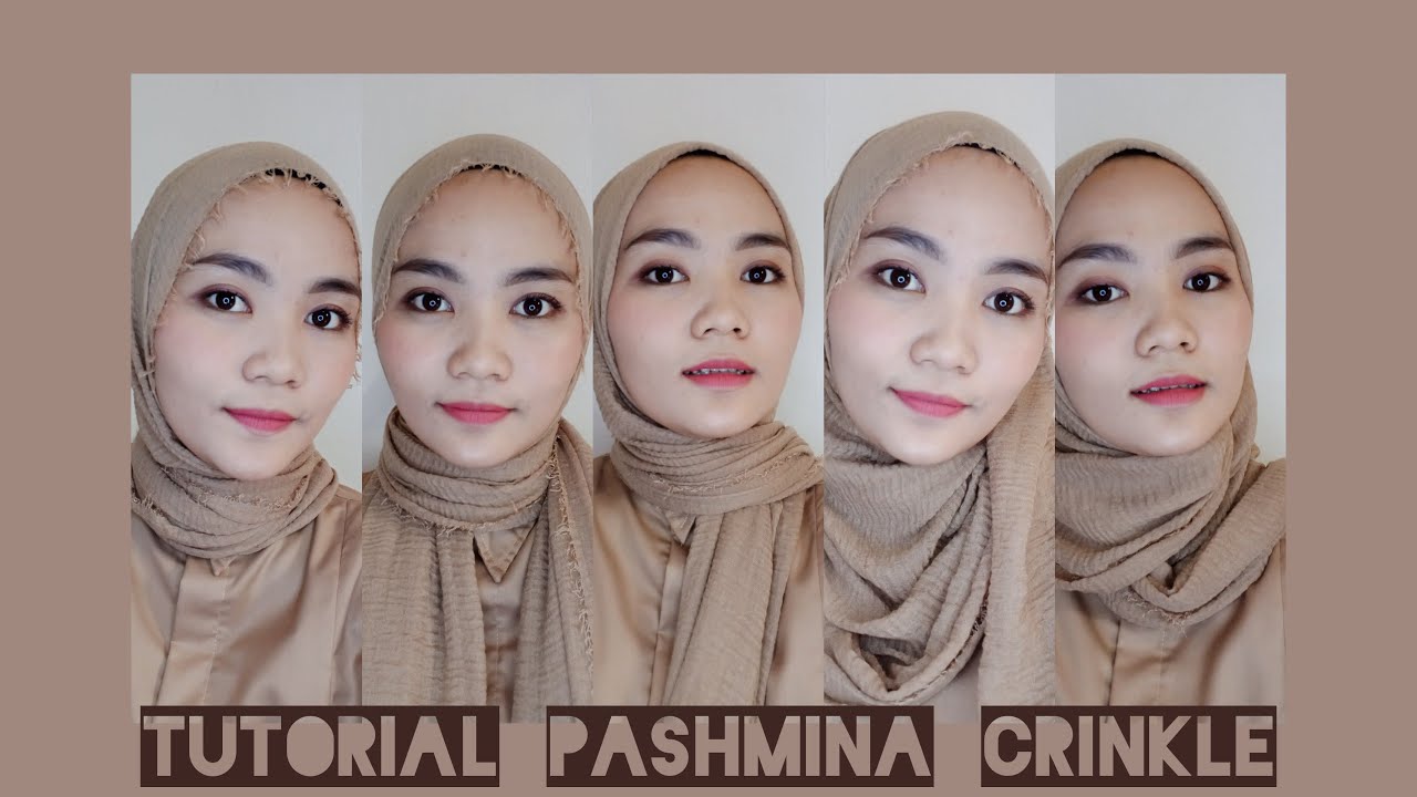 TUTORIAL HIJAB PASHMINA CRINCKLE SIMPLE 