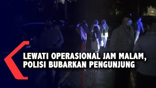 Lewati Operasional Jam Malam, Polisi Bubarkan Pengunjung Lewati Operasional Jam Malam, Polisi Bubarkan Pengunjung