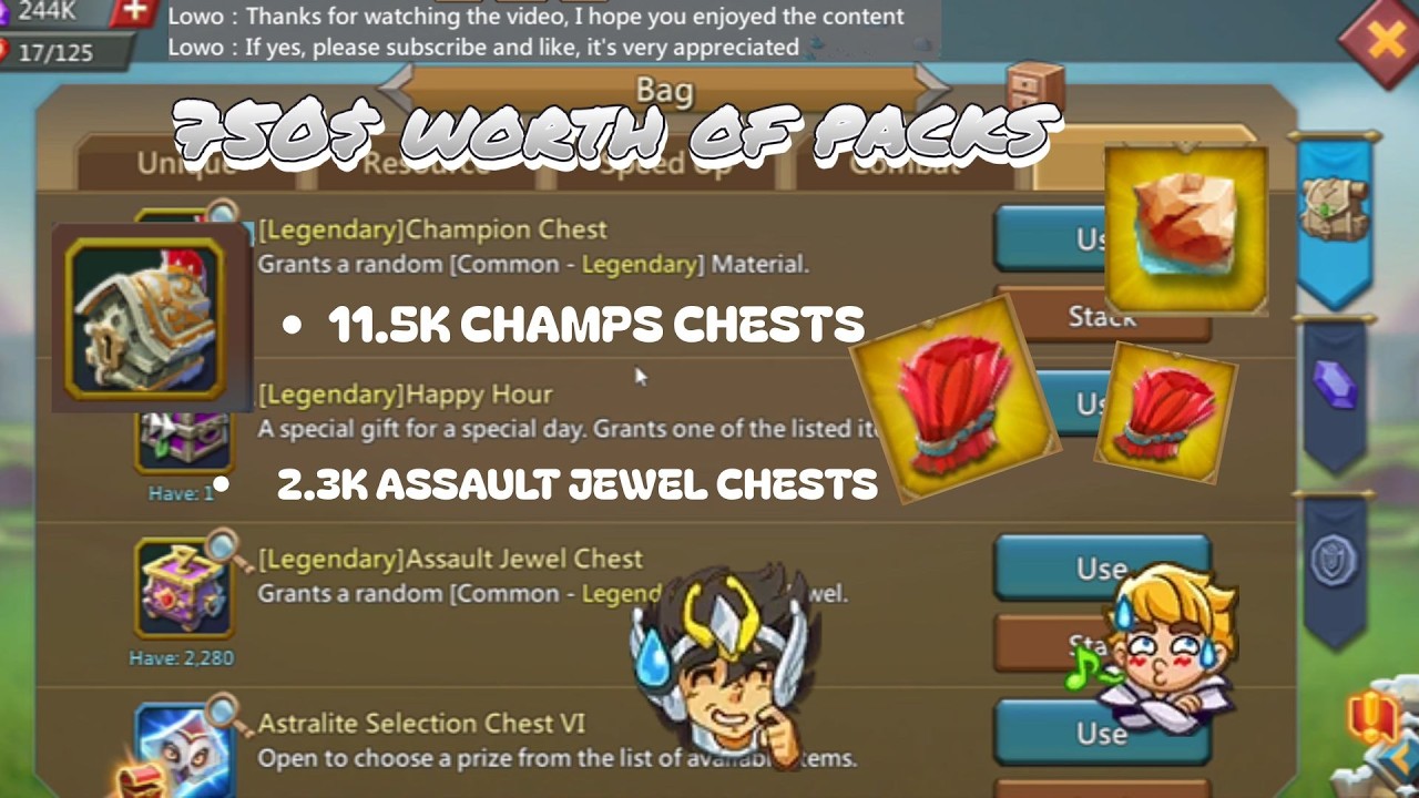 11.5K CHAMPS CHESTS OPENING, 750$ WORTH OF PACKS
