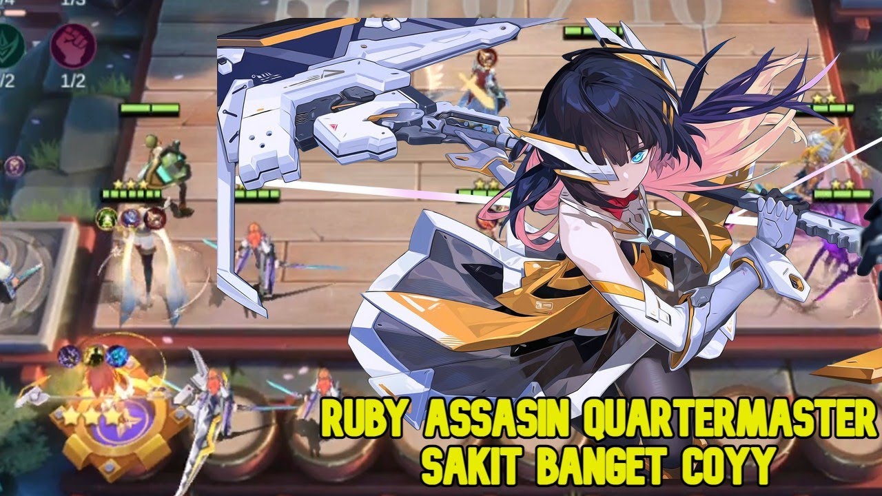 HYPER RUBY B3  ASSASIN QUARTERMASTER SAKIT BANGET COYY !  MAGICCHESS GAMEPLAYS FANNY SKILL 3