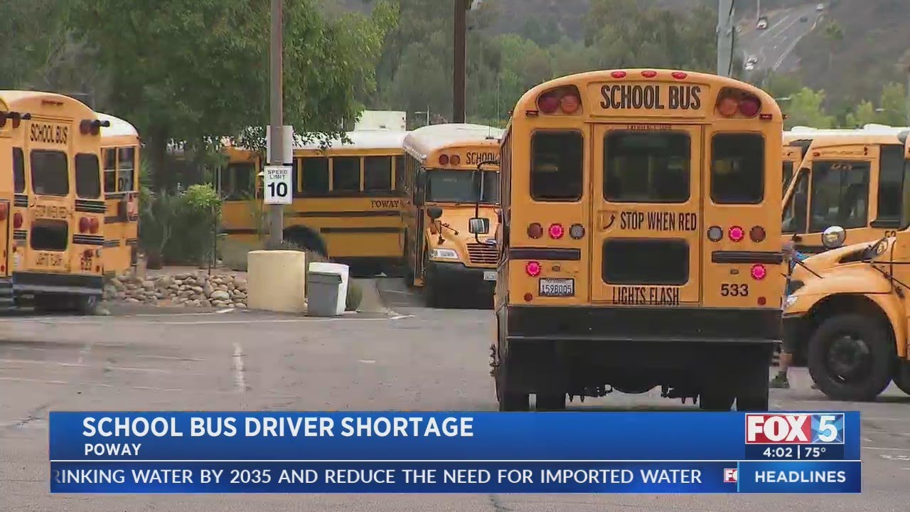 School Bus Driver Shortage In San Diego County YouTube