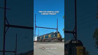 Two CSX SD50-2s on Mixed Freight #Trains