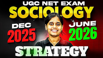 UGC NET Sociology | UGC NET Sociology 2025 VS 2026 STRATEGY By Ritu Mam
