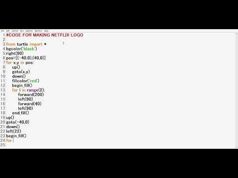 NETFLIX logo by Python
