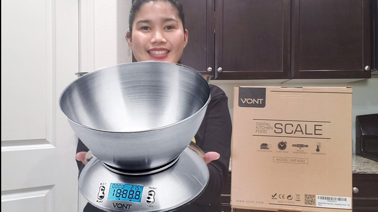 VONT DIGITAL FOOD SCALE HOW TO USE VONT FOOD SCALE YouTube