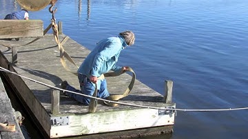Hauling Floatong Docks in Center Moriches, part 6 of 8