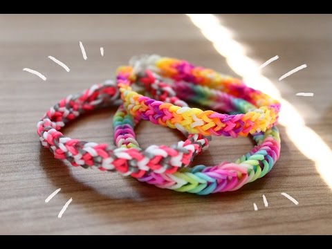 Rainbow Loom! DIY 5 Easy Rainbow Loom Bracelets without a Loom