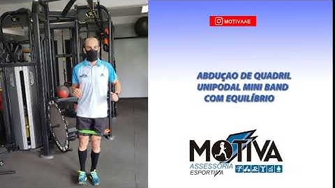 Workout: Como treinar - Abdução de quadril Unipodal mini band com equilíbrio