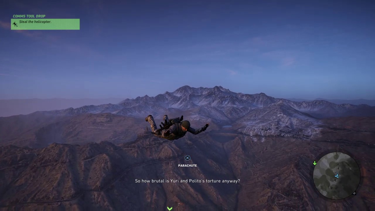Tom Clancy's Ghost Recon® Wildlands HALO jump