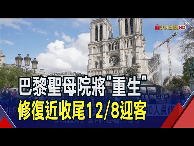 聖母院大火5周年!法國斥近6億美元.500人員修復完工 巴黎奧運防恐攻!馬克宏:開幕場地有B