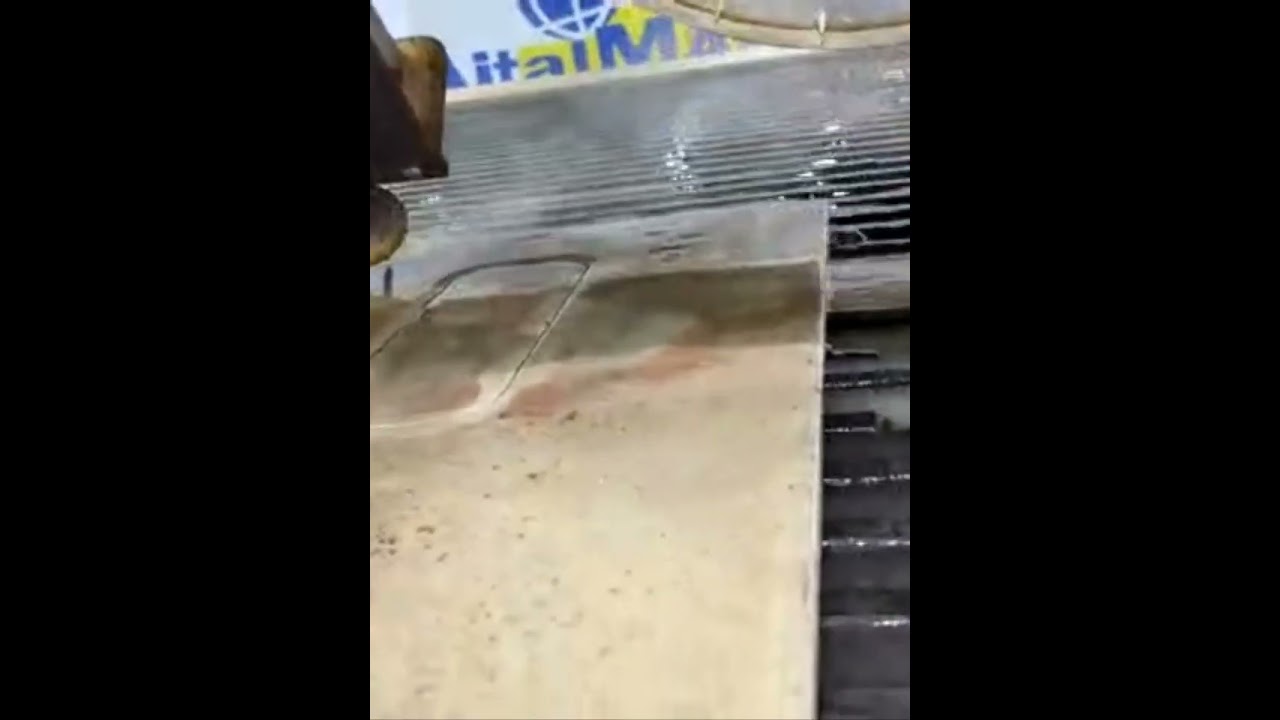 Aitalmac A8 laser scanning then waterjet mitering