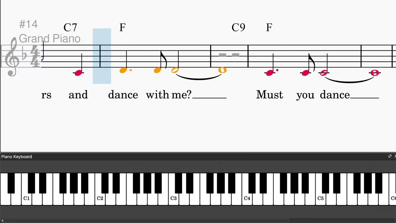 Change Partners by Irving Berlin - Easy piano tutorials with leadsheet and chords