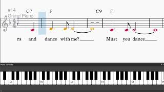 Change Partners by Irving Berlin - Easy piano tutorials with leadsheet and chords