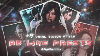💀 4 INSANE Trending Presets for Alight Motion | XML   Materials 😝 | #anime #alightmotion