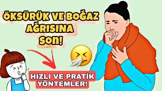 ÖKSÜRÜK İÇİN EN ETKİLİ YÖNTEM ! Öksürük ve boğaz ağrısı nasıl geçer ? EVDE BOĞAZ PASTİLİ YAPIMI !