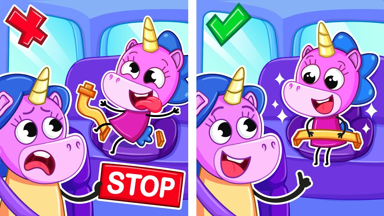 Правила безпеки в автомобілі! | Пристебніться! 🚗📖 | Крихітка Мімі🦄 | Мультики українською