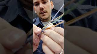 The best way to untwist and straighten twisted pair cable in one step