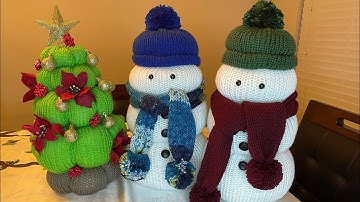 DIY Snowman ☃️ Using the Knitting Machine