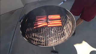 Grilling Hot Dogs For Baseball Opening Day | 4 Month Old Baby Finnegan Stands up by Himself screenshot 2