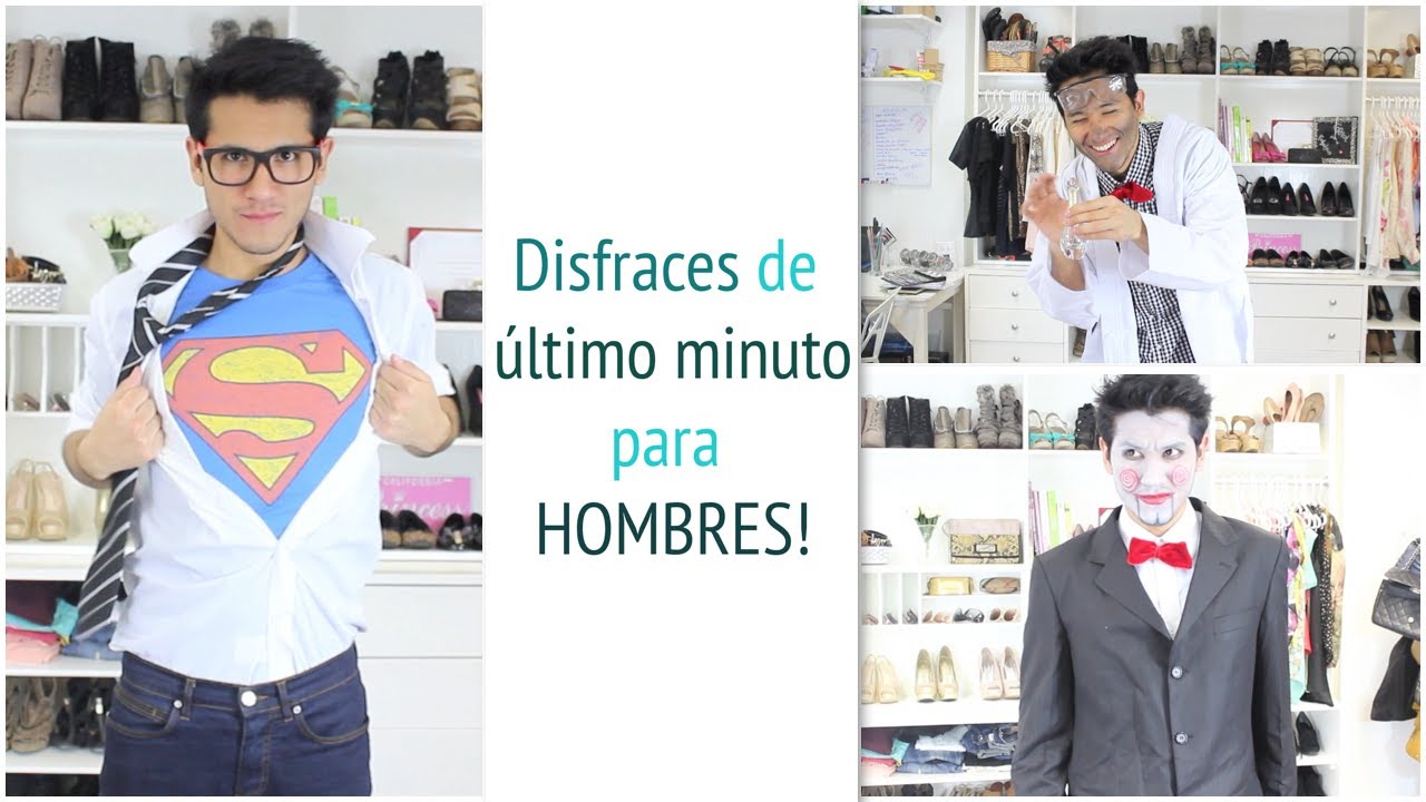 Disfraces de última hora  Disfraces faciles hombre, Disfraces