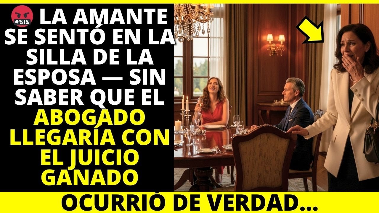 LA AMANTE SE SENTÓ EN LA SILLA DE LA ESPOSA — SIN SABER QUE EL ABOGADO LLEGARÍA CON EL JUICIO GANADO